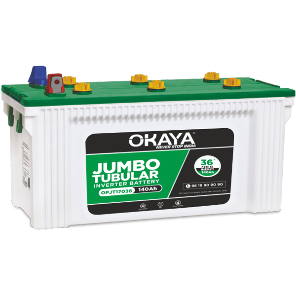 Okaya OPJT17036 140Ah Tubular Inverter Battery