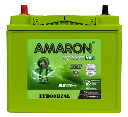 AMARON DURO EFB 80B24L  BATTERY - EFB80B24L(AAM-DR-EFB80B24L)