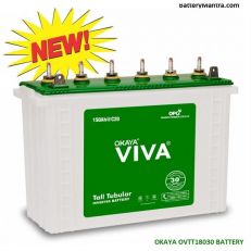 Okaya VIVA OVTT18030 150Ah Tubular Inverter Battery