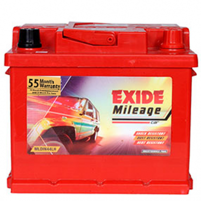 Exide Mileage ML Din 44LH Car Battery(44Ah)